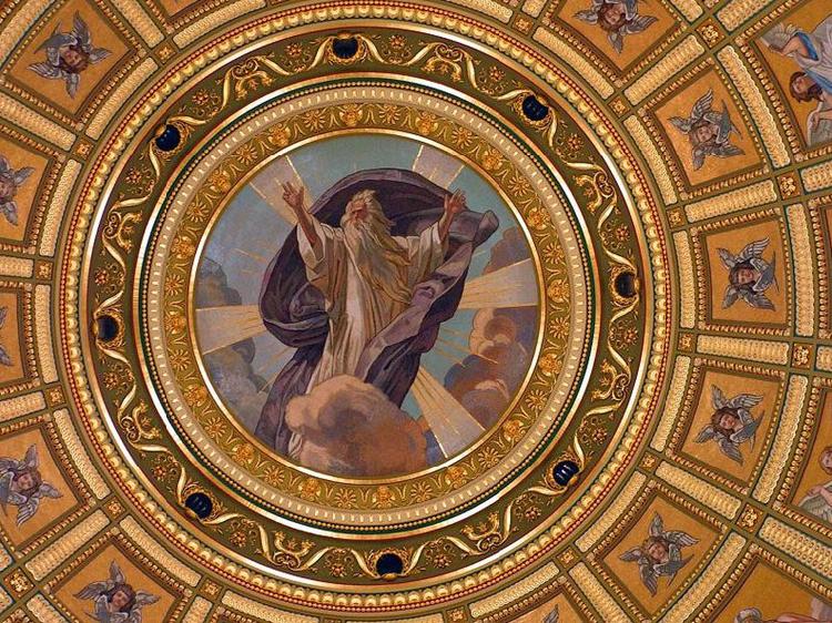 Karoly Lotz The mosaic of the dome oil painting picture